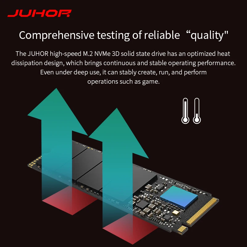 JUHOR M.2 NVMe PCIe3.0 Ssd Hard Disk 512GB 1T 2T M.2 NVMe SSD Internal Hdd Solid State Drive For Desktop PC Laptop