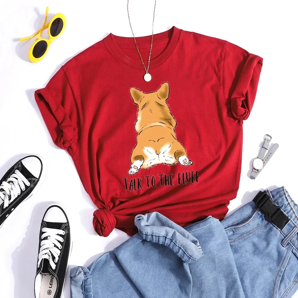Camiseta feminina plus size com estampa de manga curta, solta e casual, macia e confortável respirável, esportes ao ar livre
