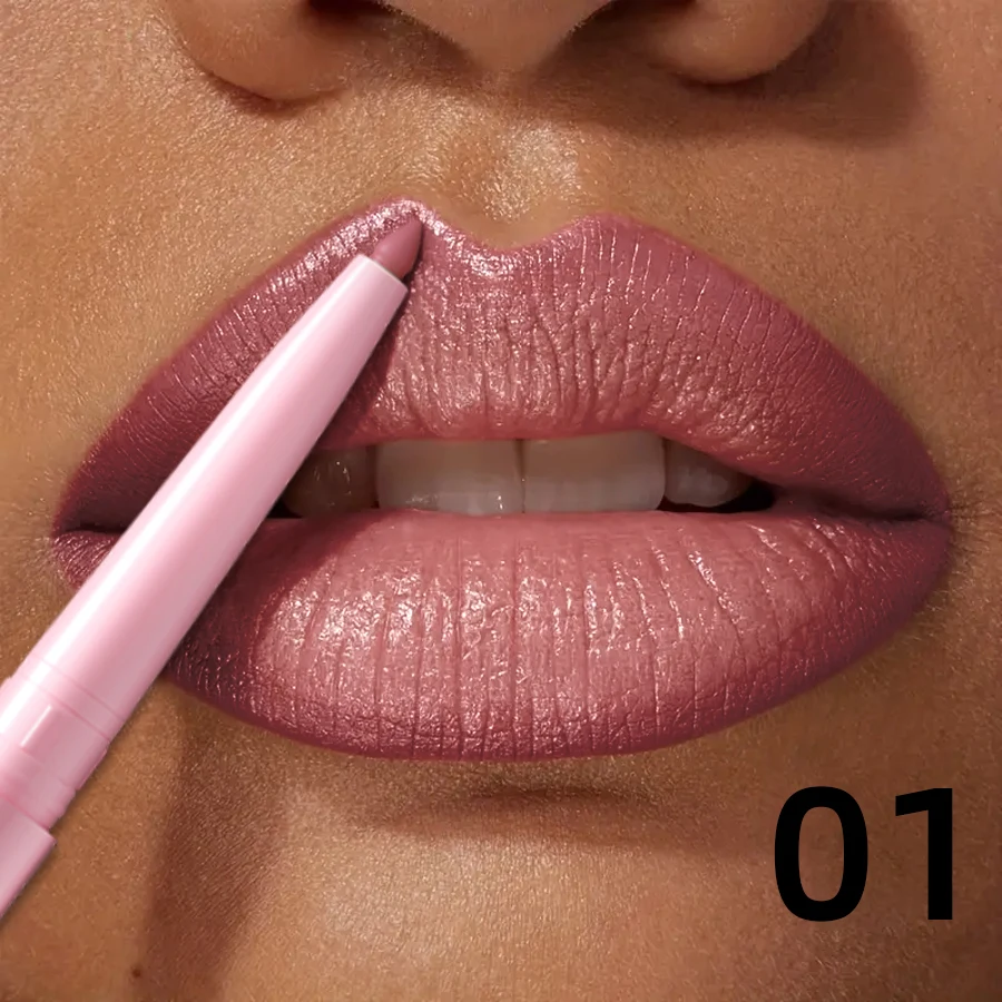 12 Color Nude Brown Lip Liner Pencil  Outline Contouring Red Contour Tint Makeup Waterproof Matte Lipstick Crayon Pen lip Balm