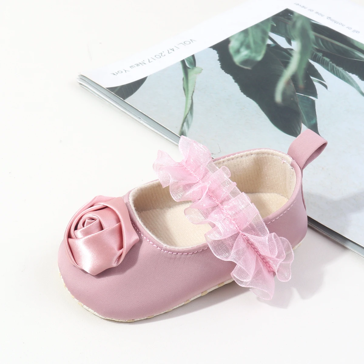 Hot Sale Spring Autumn Baby Girls First Walking Toddler Shoes With Beautiful Flower High Quality Girls Princess Shoes YS-G28
