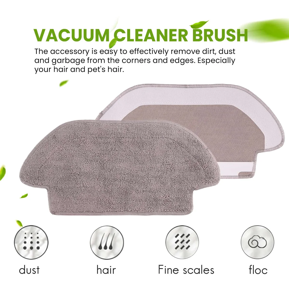 Top-rfor Xiaomi Mi Robot Vacuum Mop Pro P Cleaning Robot، الموديل: STYTJ02YM، فرشاة جانبية رئيسية + فلتر Hepa + ممسحة