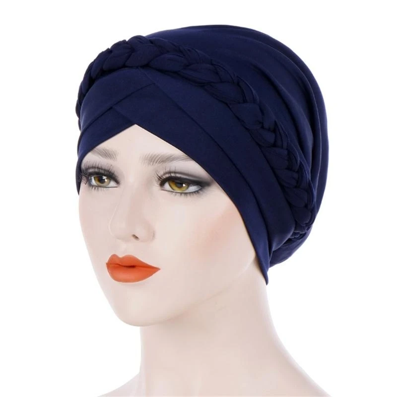 400A Pre-tied Headwrap For Black Women Turbans And Headwrap Stretch Jerse Turban African Headwrap Braid Headscarf