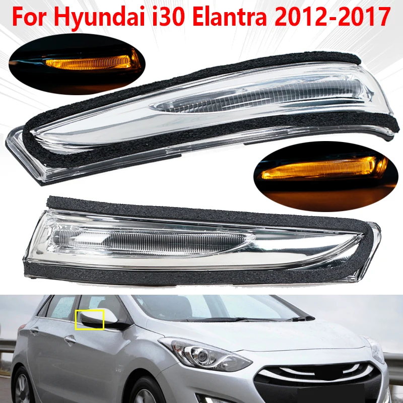 

876143X000 87623A5000 87613A5000 Side Rear View Mirror Turn Signal Lamp For Hyundai I30 2012-2017 Blink Repeater Light Rearview