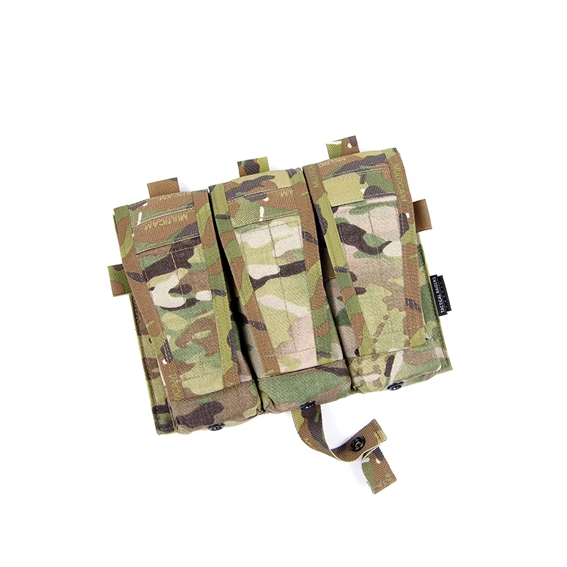 Tactical Raiders Triple M4 Detachable Flap Magazine Pouch For Adaptive Plate Carrier RG Ranger Green TR025