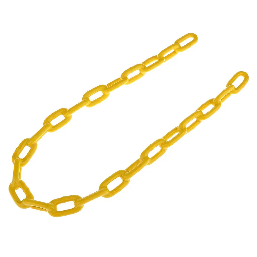 0.8M Heavy Duty Plastic Coated Metal Swing Chain Home DIY Crafts Use Yellow