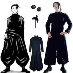 Jujutsu Kaisen Geto Suguru Cosplay Anime Costume Black School Uniform Wig Suit Halloween Men Costumes Clothing