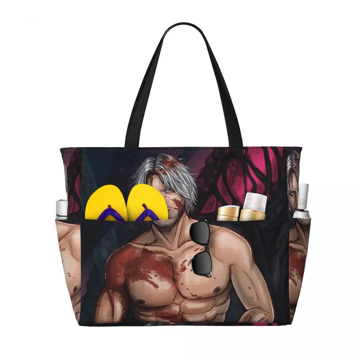 

Данте Дьявол Мэй Плач 5. Классика. Пляжная большая сумка Спортивная сумка для занятий йогой в тренажерном зале Большая большая сумка Женская дорожная сумка Сумка для фитнеса