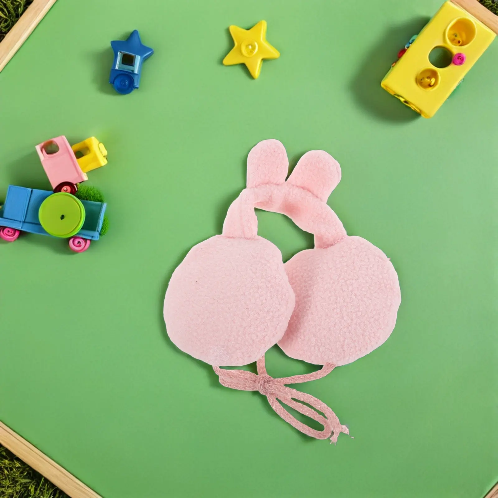 2Pcs Cartoon Earmuff Decoration Winter Gear for 10Cm Mini Soft Ear Warmers Small Cold Weather Accessories for Styling
