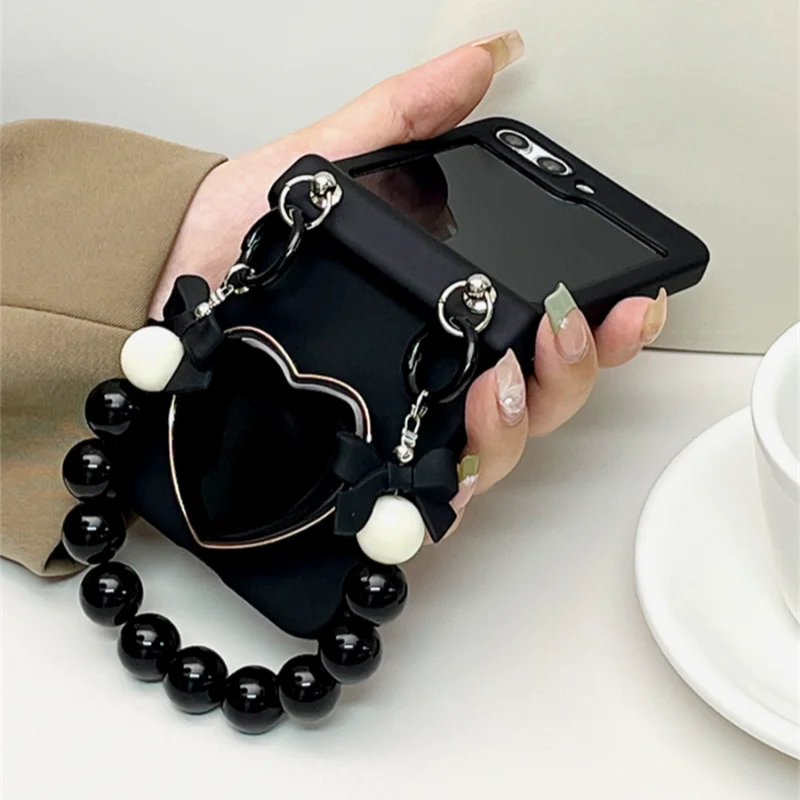 

Phone Case with Phone Stand Short Chain Hinge Phone Cover For Samsung Galaxy Z Flip5 Case For Galaxy Z Flip 4 Cover Z Flip3 Capa