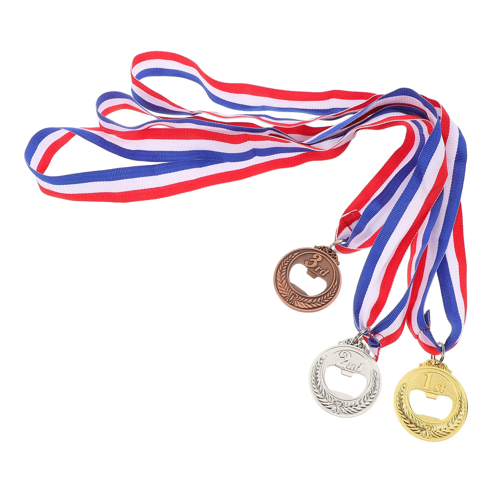 3 Stuks Medaille Vormige Flesopener Nieuwigheid Bier Deksel Remover Voor Partijen Bijeenkomsten Barman Gereedschap Keuken Gebruik Leuke Flesopener
