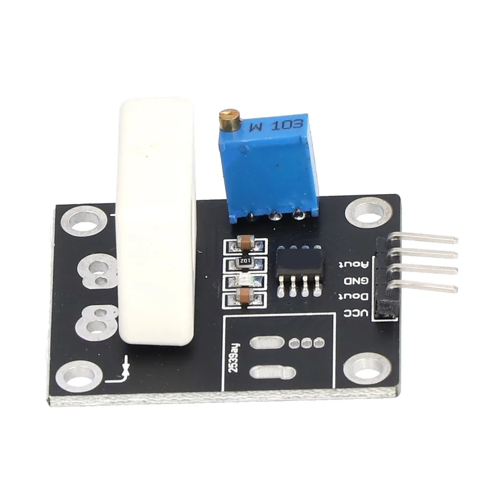 WCS1700 70A Current Detection Sensor Module DC 5V Adjustable Hall Current Sensor Short Circuit Overcurrent Protection