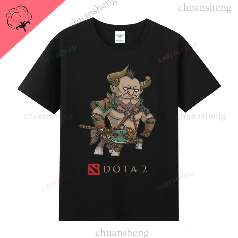 Dota2 تي شيرت لعبة بطل تي شيرت مطبوع علوي الظل فيند Pudge Axe Slardar سفين الشبح الملك سنت فينيكس ملابس للجنسين
