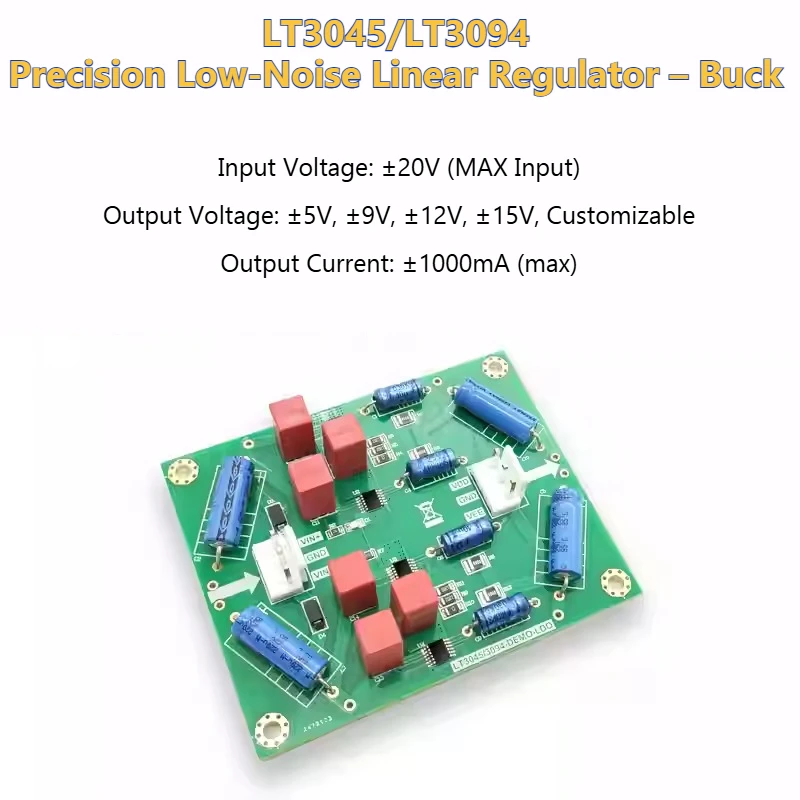 LT3045/LT3094 Power Supply, Positive and Negative Linear, Audio Mill, Front Decoder, High Performance Power Module KDT4594D-084