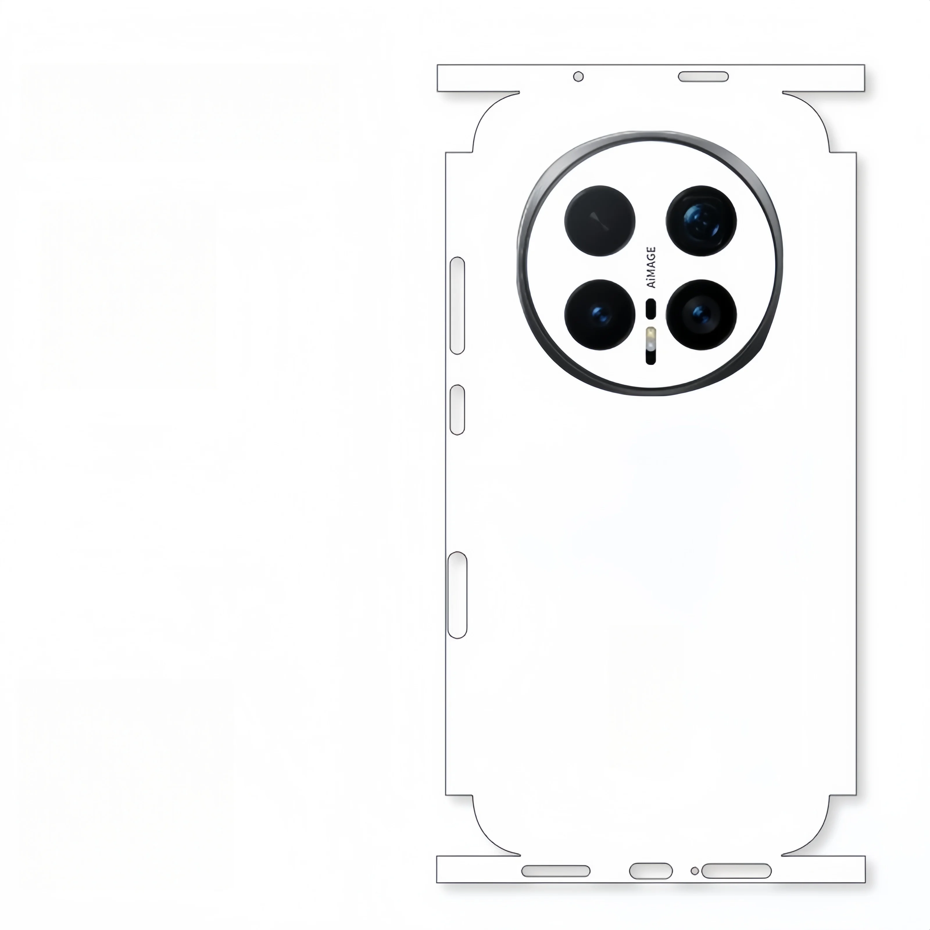 Film mat à motifs pour téléphone, autocollant pour le dos et les côtés, pour Huawei Honor Magic 8 7 6pro 8RSR Air, couverture complète