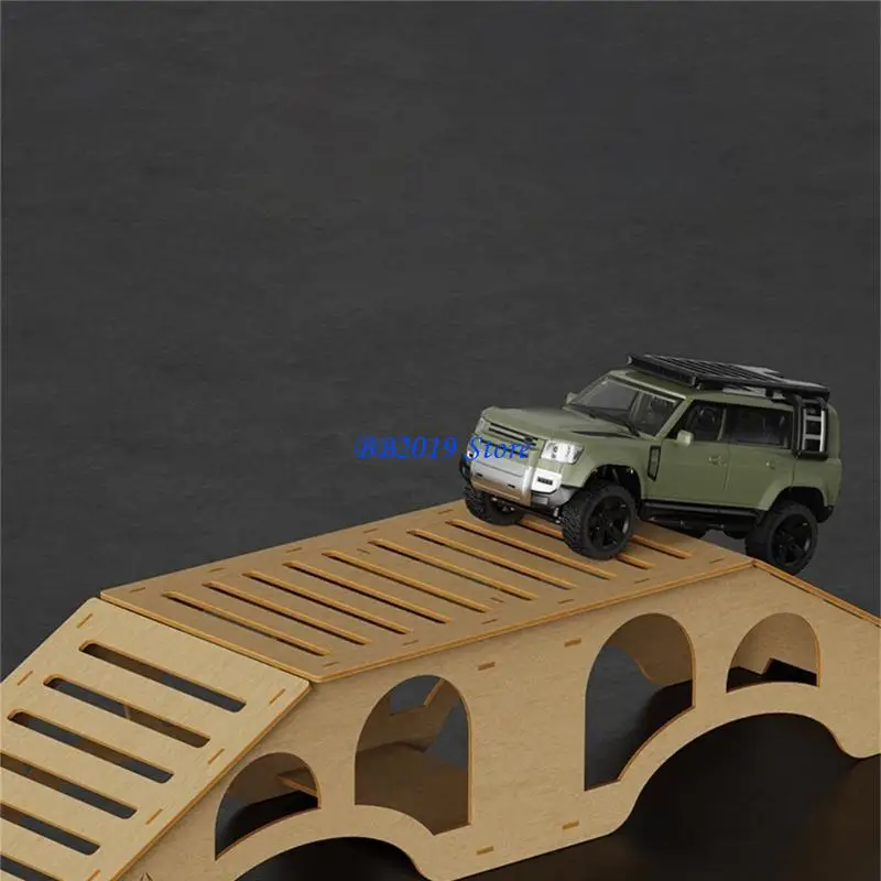

Q0KB Realistic Wooden Obstacle Course For Remote Control Car Climbing Roadblocks