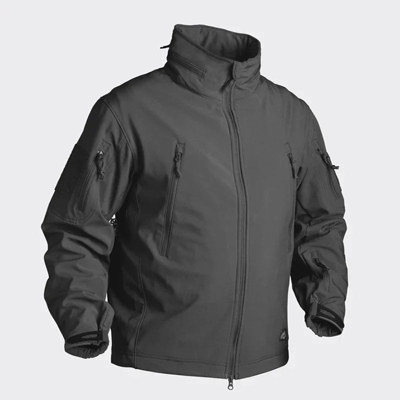 Winter Hunting Fleece Jacket Men Soft Shell Tactical Waterproof Camouflage Coat Airsoft Clothing Multicam Windbreakers