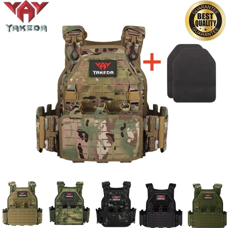 

YAKEDA Tactical Vest Outdoor Hunting Plate Carrier Protective Adjustable Vest Airsoft Carrier Combat Equipment 6094 vest