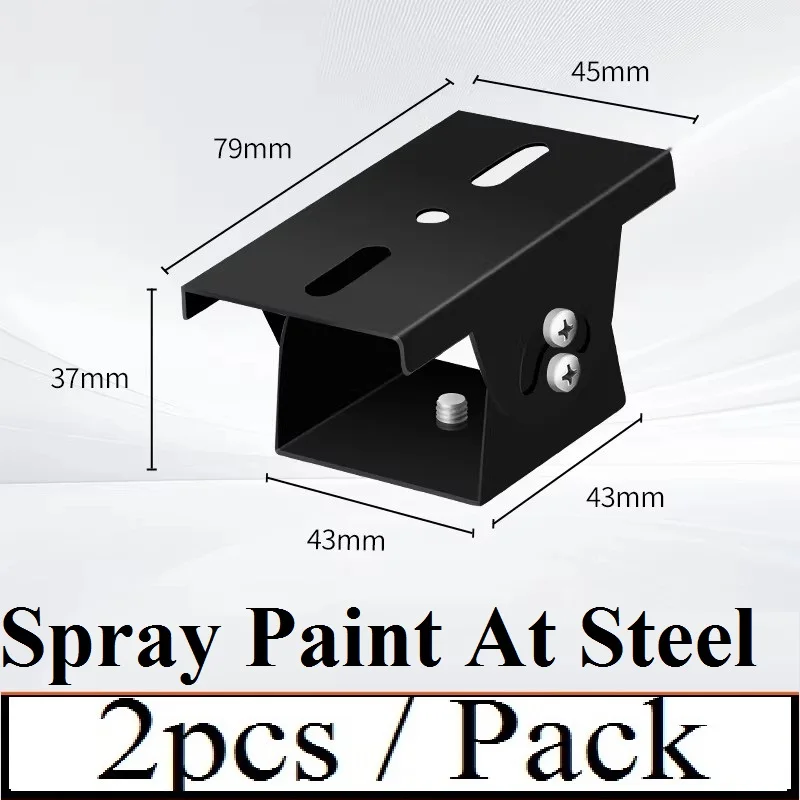 Spray Black Paint At Steel, Cardan Joint PT Joint Universal Joint 2D universal joint for Hikvision Dahua Camera Mounting Bracket