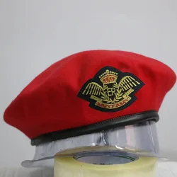 Mężczyźni kobiety Unisex oddychające czapki z czystego wełniany Beret żołnierze szwadrony śmierci trening wojskowy czapka z kapturą