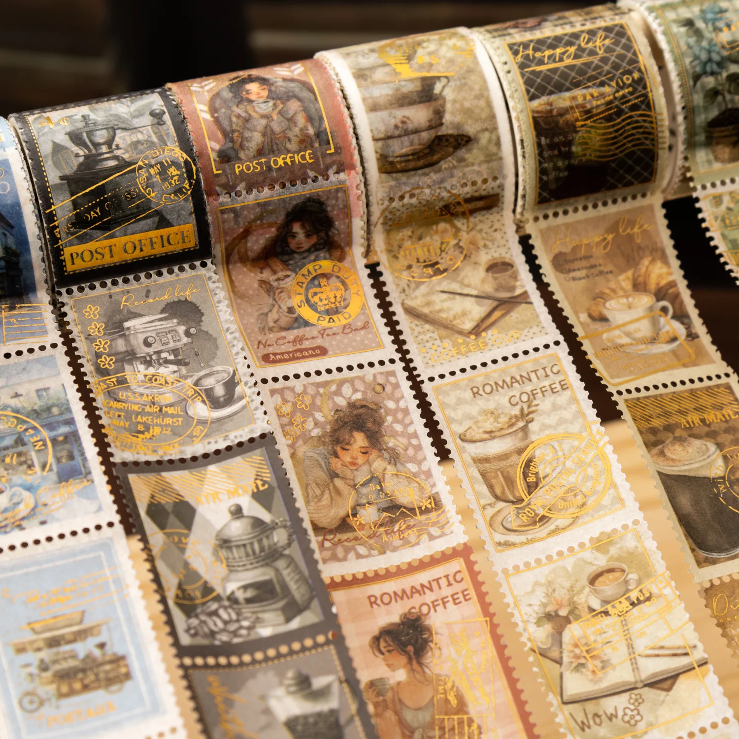 

1pcs/1lot Decorative Adhesive Tapes Coffee is always a fun post Junk Journal Japanese Masking Scrapbooking Stickers