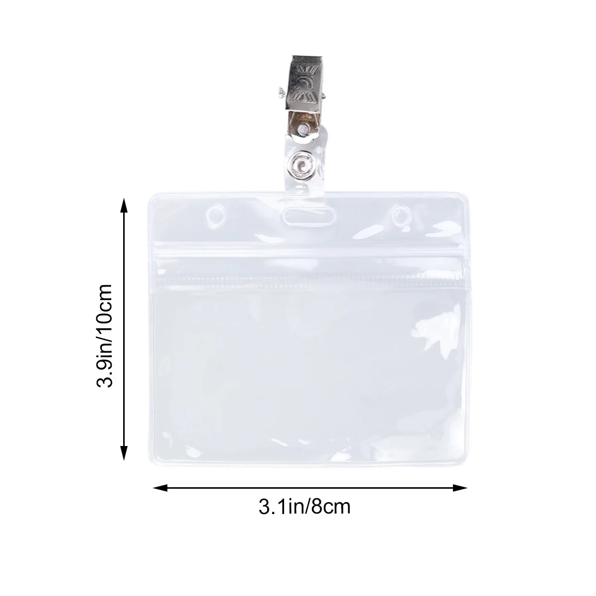 

Lanyard Badge Holder 25 Pcs Set Waterproof Transparent ID Badge Clips with Adjustable Retractable Straps for Professional Use