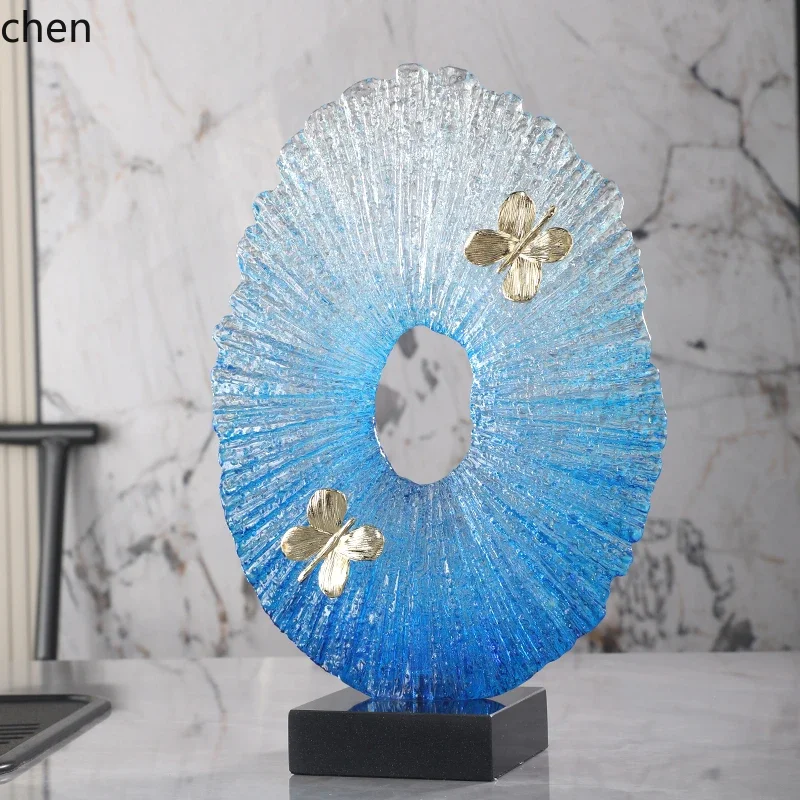 Creative Sculpture Ornament Hotel TV Cabinet Wine Cabinet Ornament Housewarming Gift High-end Decorationl11