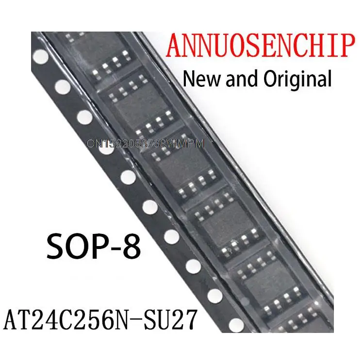 10PCS New and Original SOP8 AT24C256 SOP AT24C256N-10SU-2.7 AT24C256N SMD 24C256 AT24C256N-SU27