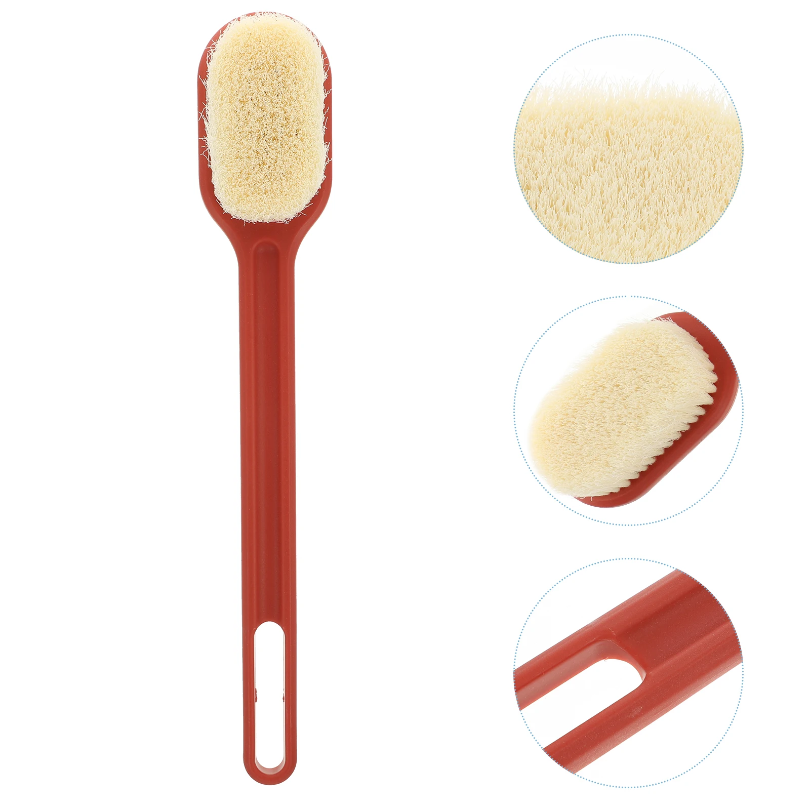 

Clean Bath Brush Man Massager Cleaning Nylon Corrugated Wool Scrubber with Long Handle