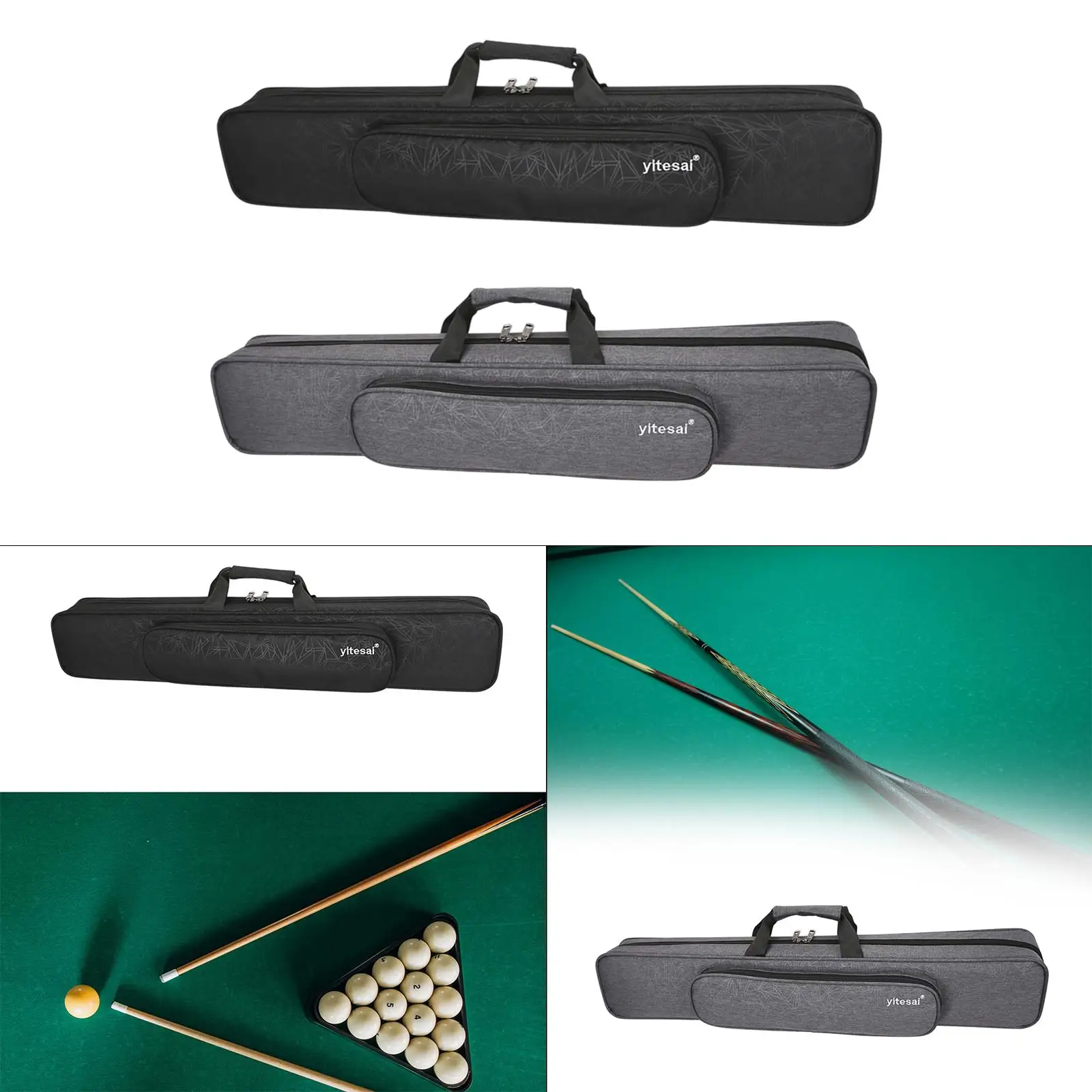 

Pool Cue Case Men Women 8 Holes Organizer Portable Snooker Cue Storage Pouch