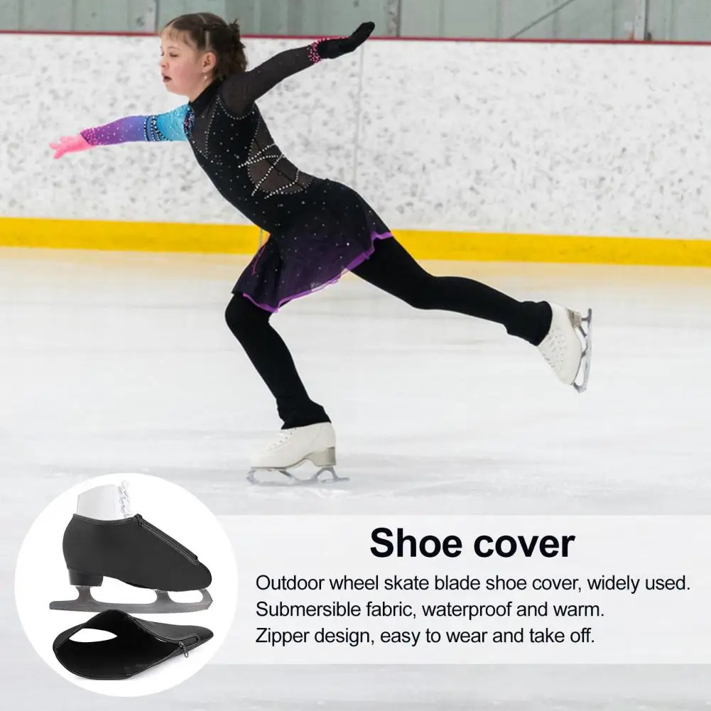 

Водонепроницаемые уличные ботинки для коньков с рукавами, изолированные неопреновые чехлы для ботинок из лайкры для фигурных коньков, роликовые коньки для льда