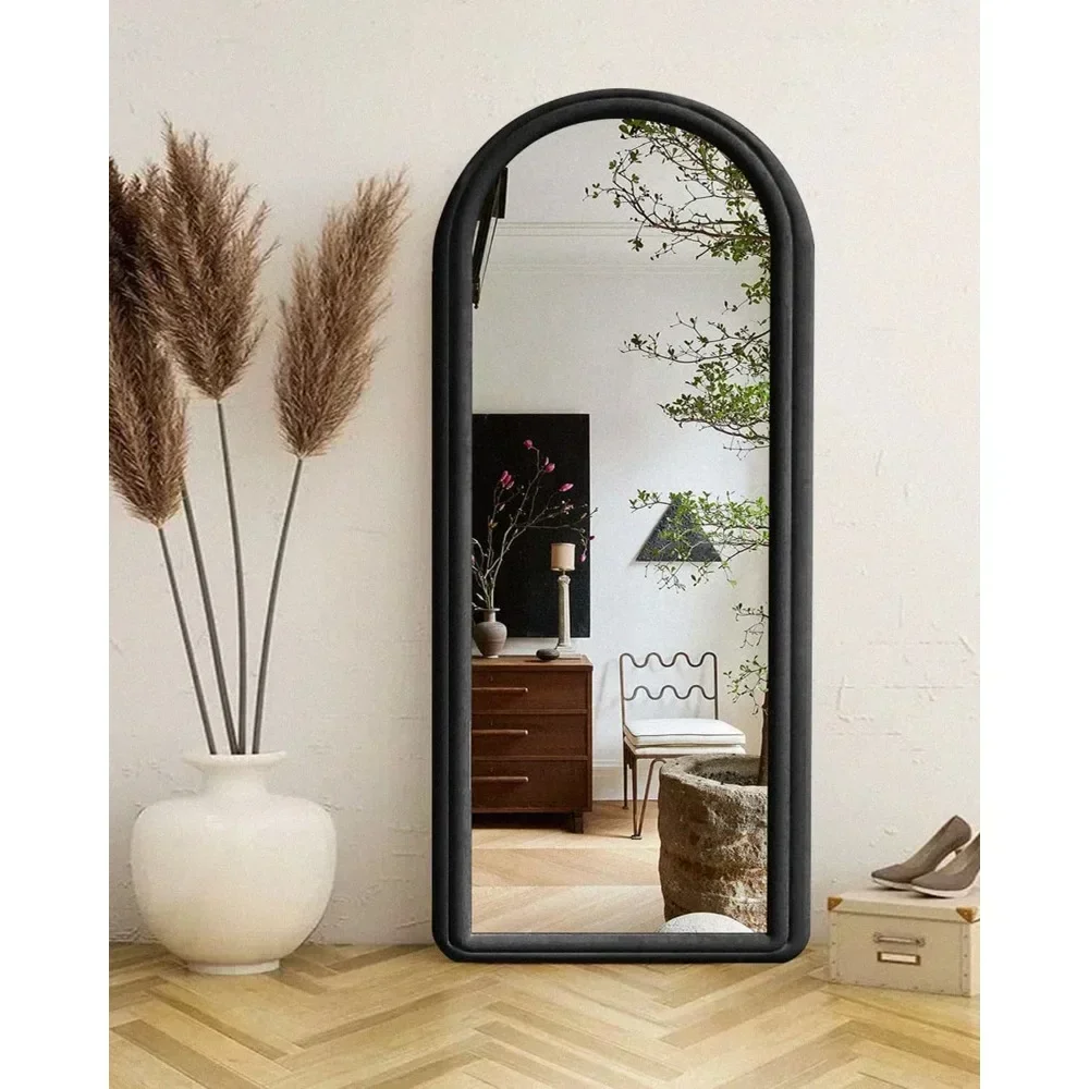 Standing Mirror Mirror for Bedroom Flannel Frame Wall Mounted Freestanding Full Body Living Room Furniture Home