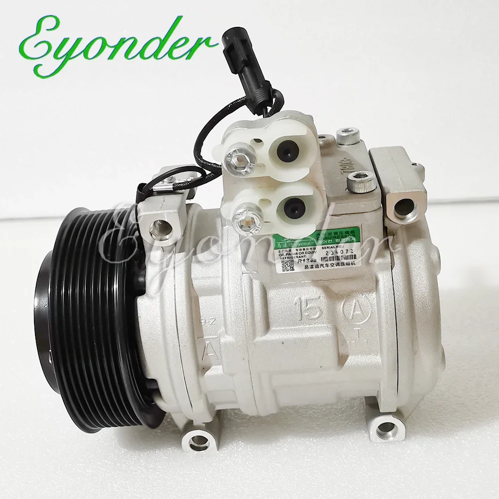 A/C AC Compressor Pump 10PA15C For John Deere Tractors 6000 7000 SERIES 6100 6110 6120 6200 6210 AL154203 AL155836 AL176857