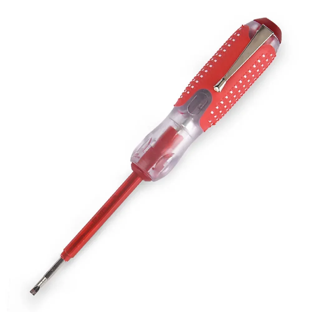 1Pc Screwdriver 162mm 100-500V Test Pencil Multifunctional Driver Dual Cross Slotted Bit Insulation Handle Testing Hand Tool