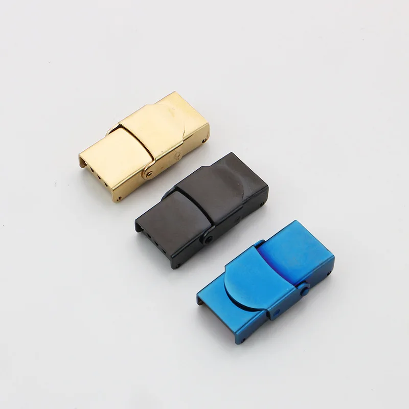 5Pcs Stainless Steel Magnetic Clasps Watch Band Hole 10x3mm For Leather Cord Bracelet Magnet Buckle Diy Jewelry Making Clasp