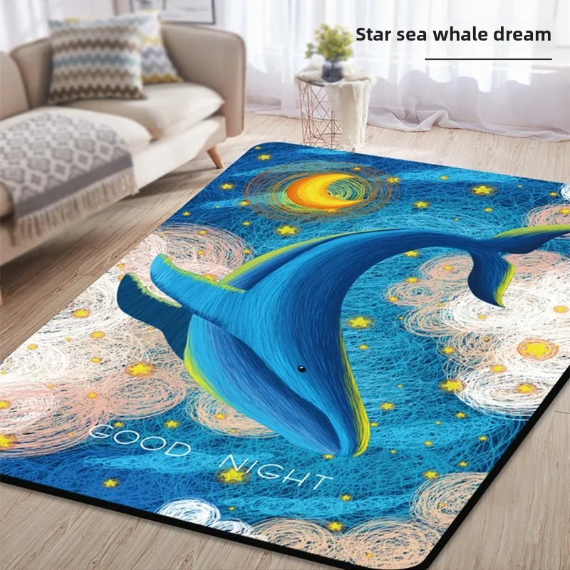 Wide Thick Printed Double Person Yoga Mat Non Slip Noise Dampening Large Size Ready Stock Gymnastics Mat Large Yoga Mat