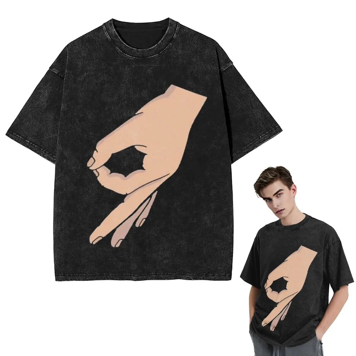 

Уличная одежда Футболки Circle Game Hand Funny Gotcha Meme Made You Look Washed Футболка с короткими рукавами Топы в стиле хип-хоп Футболки для мужчин и женщин