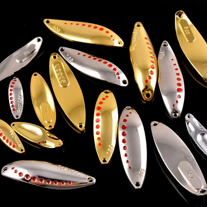 Metal Vib Leech Spinners Spoon Lures 2.5g 5g 7.5g 10g 15g 20g 25g 30g esca artificiale Lure attrezzatura da pesca per Bass Pike Perch