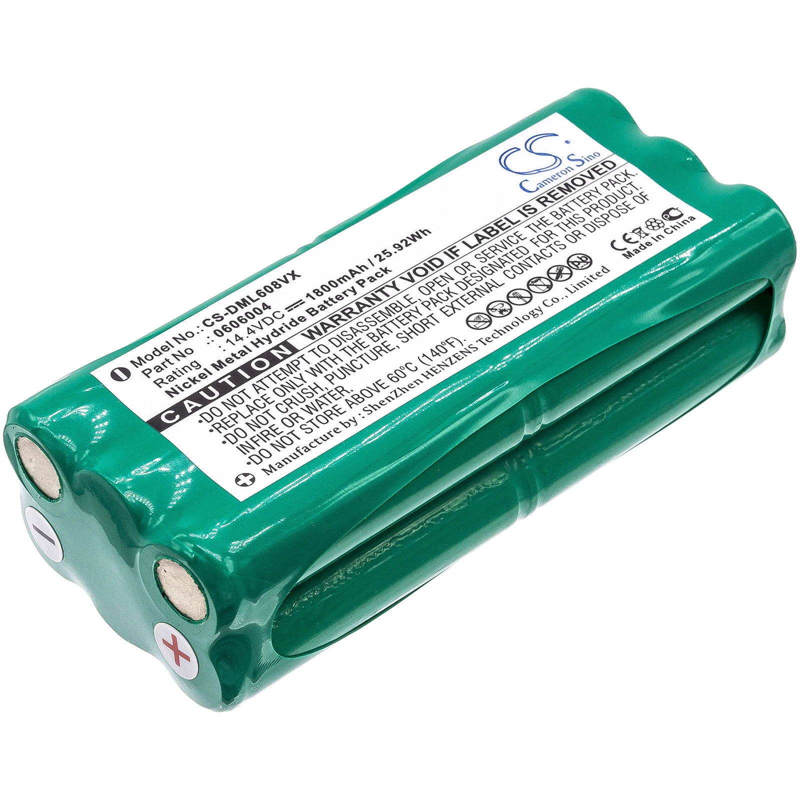 

Ni-MH battery for Pyle,Aircraft,Sichler,Dirt Devil,Midea,Puppyoo Vacuum,14.4V,1800mAh,PUCRC25,Pilot,PCR-1550M,M610,ZN101,D300