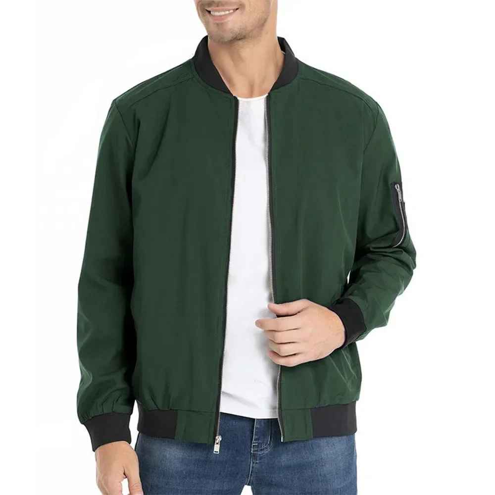 

Men's Bomber Jackets Outdoor Casual Basic Classic Jacket Men Streetwear Slim Spring Autumn Baseball Windbreaker