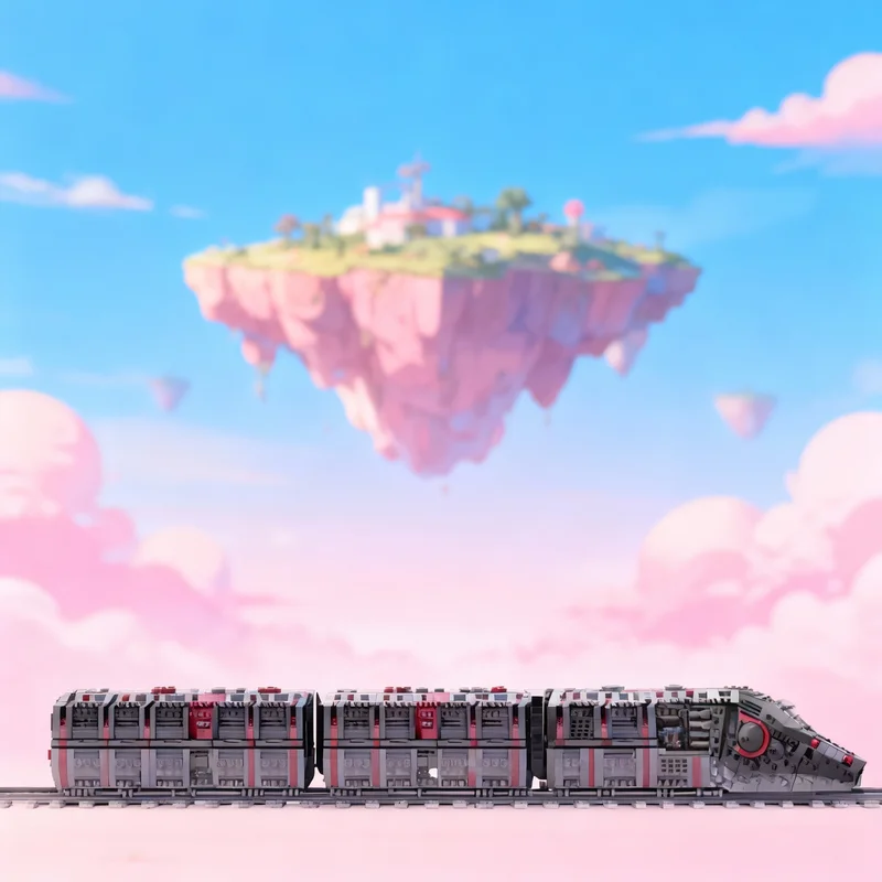 

3051 деталь MOC Star Battle Bolt X Eras: Модель-конструктор «Поезд-транспорт для разведки», Архитектурные игрушки, Идея для рождественского подарка