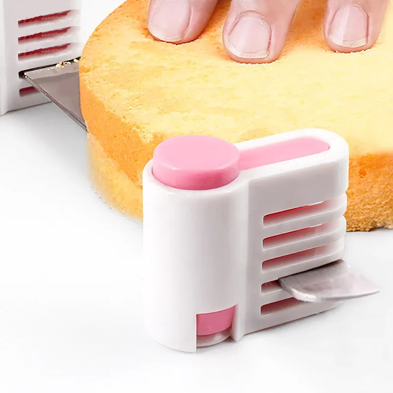 2pcs/set 5 Layers Adjustable DIY Cake Bread Cutter Leveler Slicer Sheet Guide Cutting Fixator Kitchen Accessoires cake tools