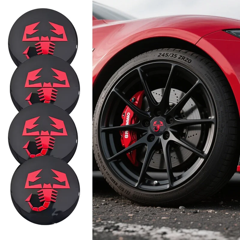 4 Peças/lote Calotas de Centro de Roda de Carro 56mm Acessórios Automotivos para Fiat Punto Abarth 500 Stilo Ducato Palio Bravo Doblo