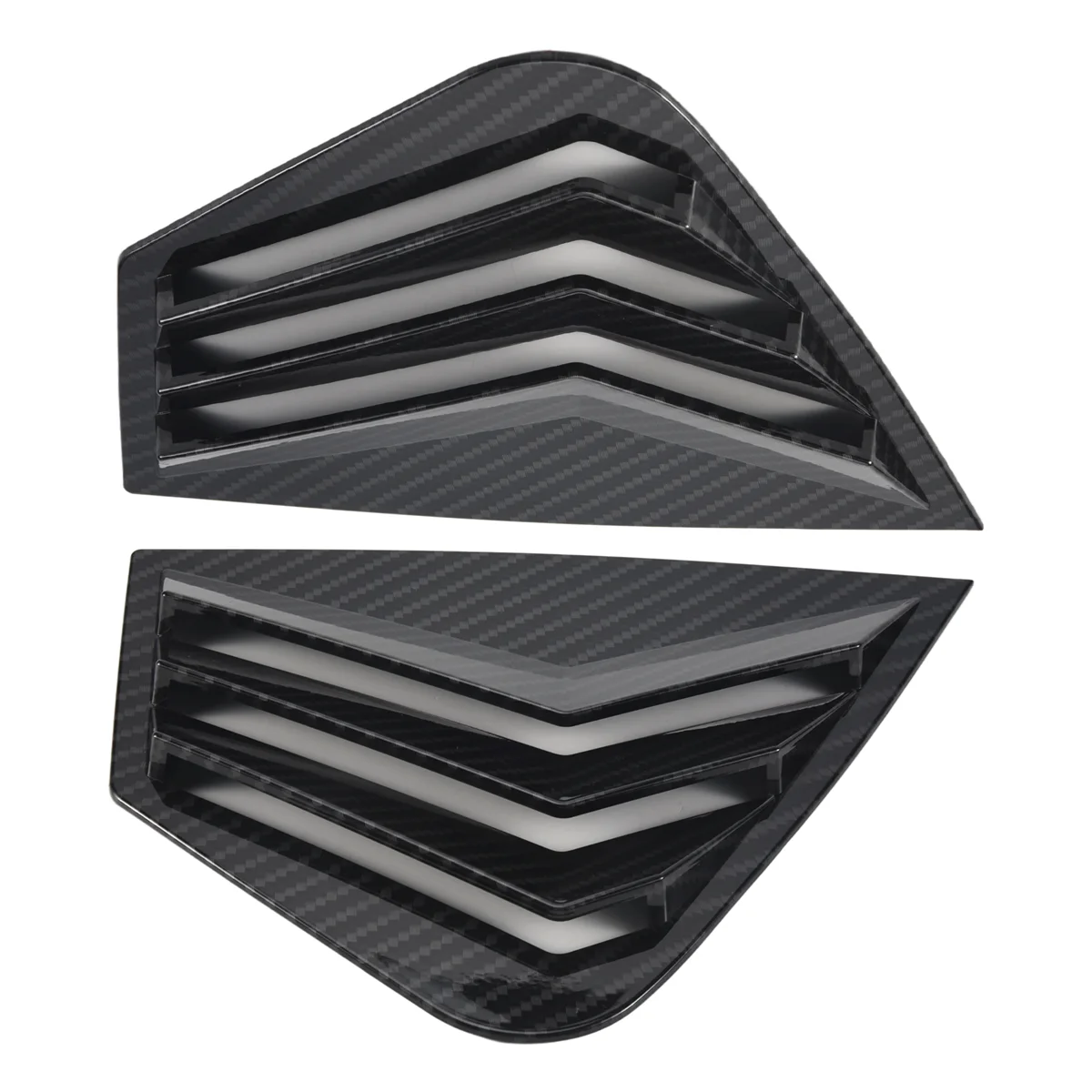 2X cubierta de rejilla de cuarto de ventana lateral trasera estilo fibra de carbono para Kia Optima K5 2011-2015