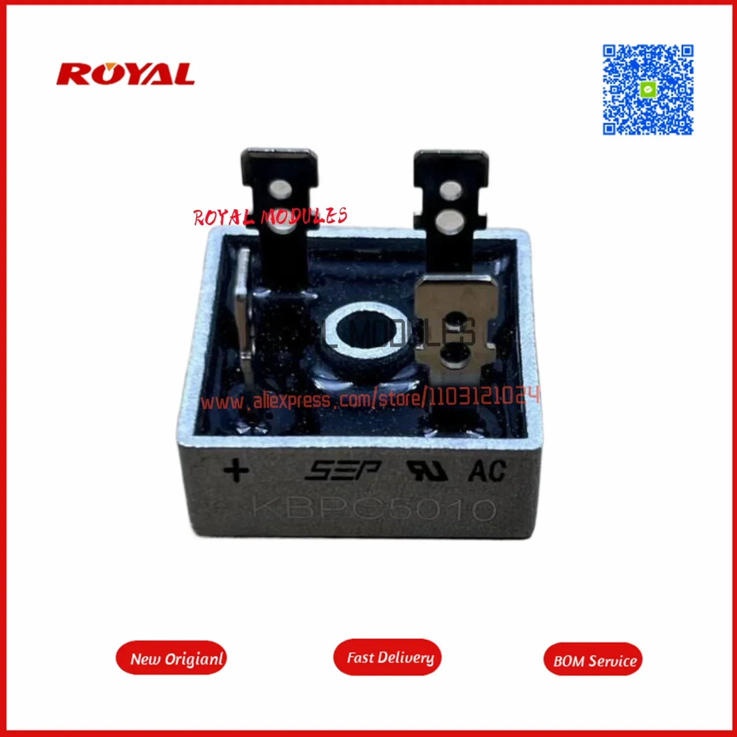 10pcs/lot  KBPC5010 Diode New Original