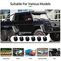 Auto Security Alarm Solar Smart Car TPMS Save Fuel Tire Pressure Monitoring System Digital LCD Display 6 Sensors Vans RV 8 bar