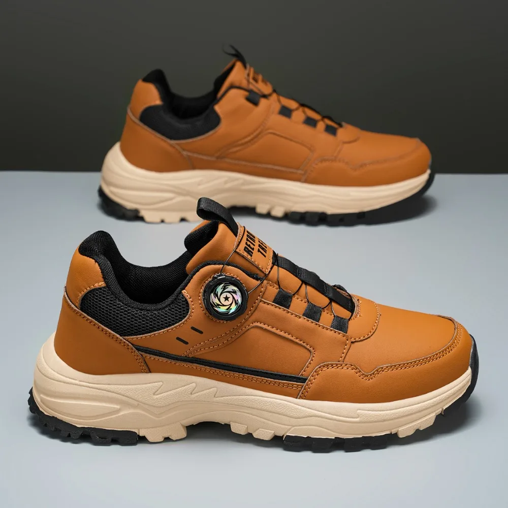 

Мужская нескользящая уличная обувь на утолщенной флисовой подкладке с высоким берцем, дышащие теплые походные ботинки, трансграничная обувь для альпинизма с 48-кодом