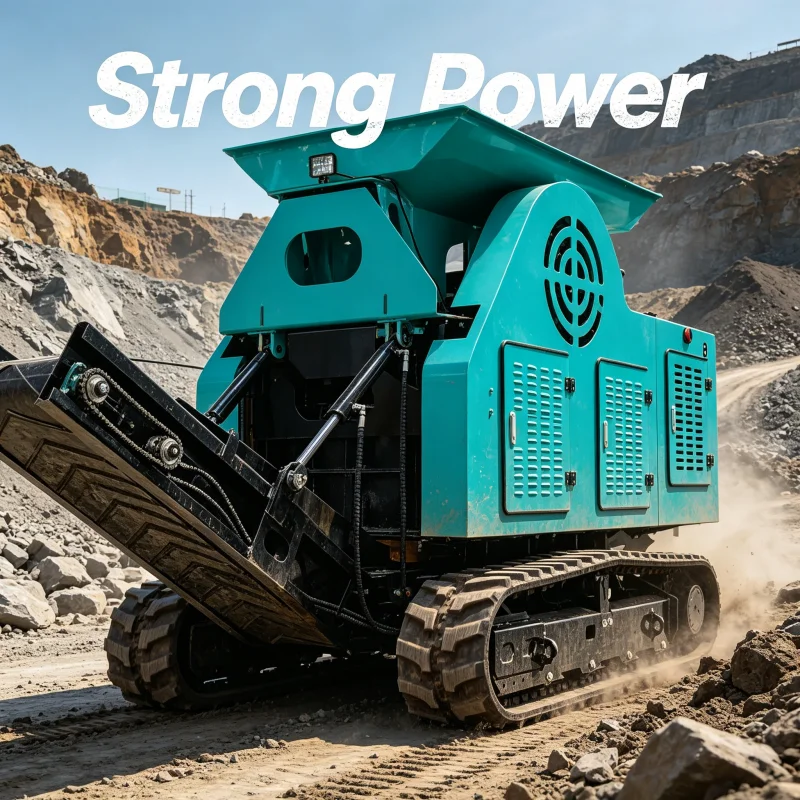 Small Crawler Mobile Crusher With Screening Plant Portable Tracked Rock Crushing Machine For Hard Stone Aggregate Production