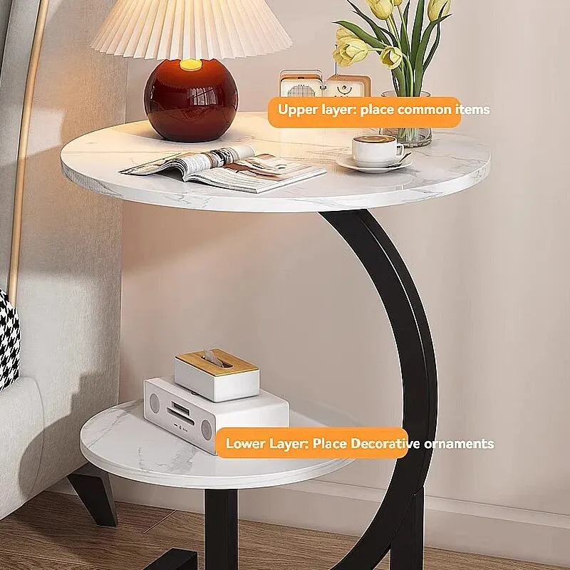 Sofa Cabinets Bedside Tables Small Coffee Movable Small Side Tables Leisure Small round in the Living Room