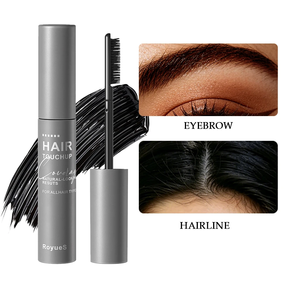 Hair Touch-Up Concealer Stick | Waterproof Root Cover for Hairline & Brows