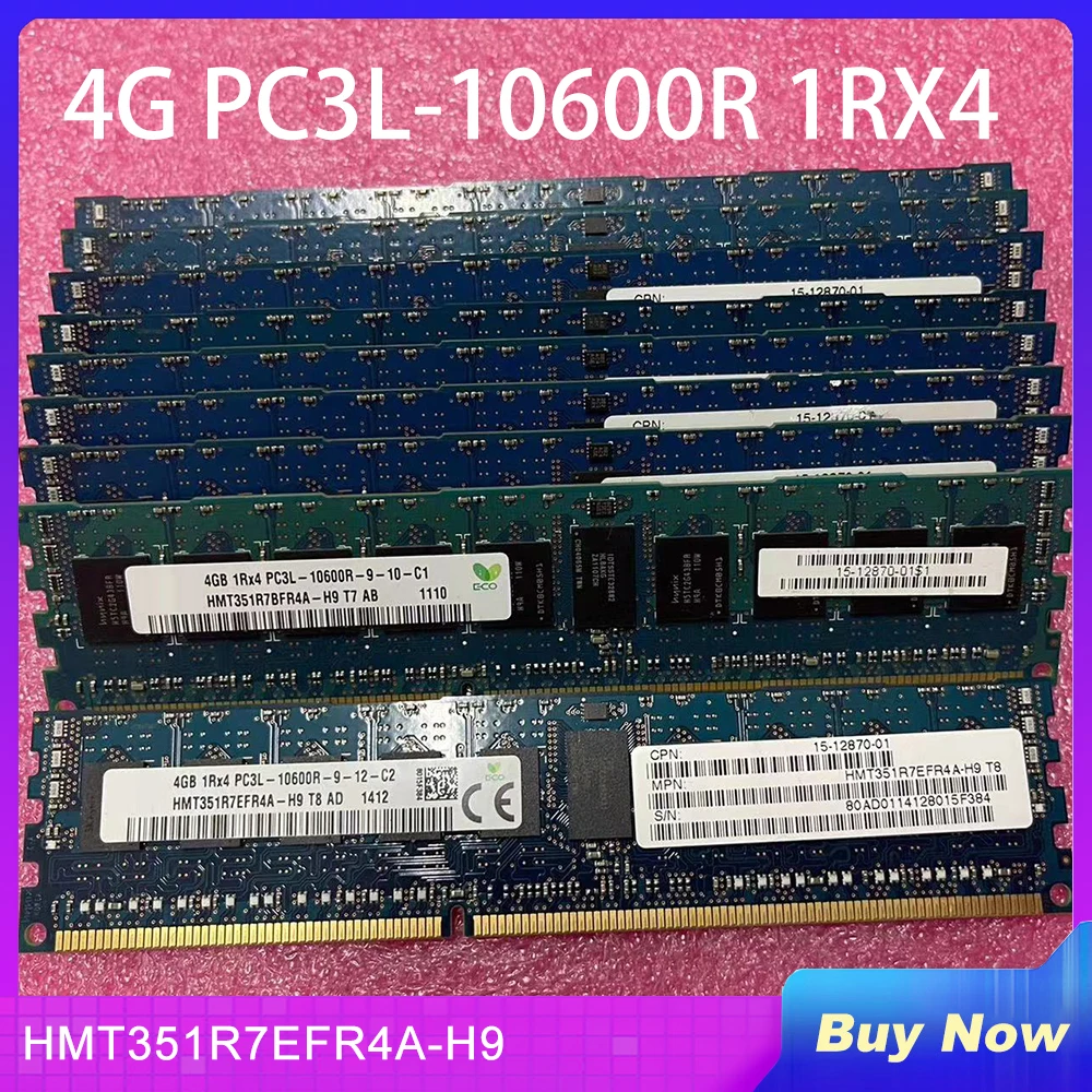 

1PC 4G PC3L-10600R 1RX4 ECC REG For SKhynix Server Memory HMT351R7EFR4A-H9